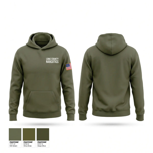Hoodie, Long County Narcotics, Police, Teamtime, Team time, sublimation, custom sports apparel, team uniforms, spirit wear, spiritwear, sports uniforms, custom shirts, team store, custom team store, fundraiser sports, apparel fundraiser