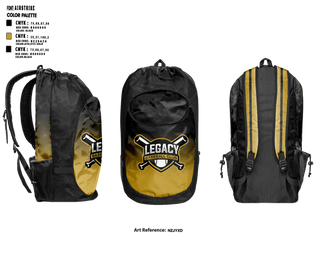 Gear Bag, Legacy Baseball Club, Baseball, Teamtime, Team time, sublimation, custom sports apparel, team uniforms, spirit wear, spiritwear, sports uniforms, custom shirts, team store, custom team store, fundraiser sports, apparel fundraiser