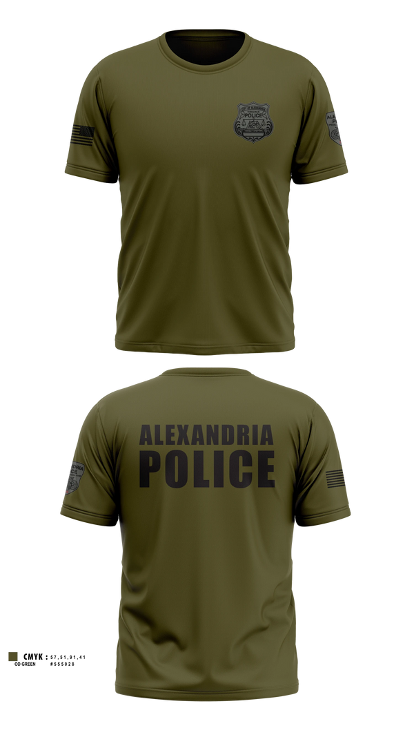 Alexandria Police Department Special Operations Short Sleeve Performance Shirt - 4