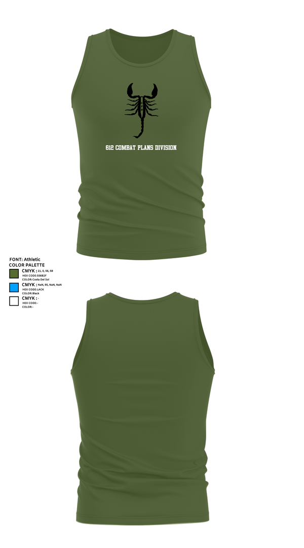 Tank Top, 612 Combat Plans Division, , Teamtime, Team time, sublimation, custom sports apparel, team uniforms, spirit wear, spiritwear, sports uniforms, custom shirts, team store, custom team store, fundraiser sports, apparel fundraiser
