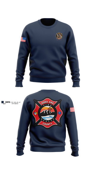 Crew Neck Sweatshirt, Dona Ana fire Rescue Station 42, Fire Department, Teamtime, Team time, sublimation, custom sports apparel, team uniforms, spirit wear, spiritwear, sports uniforms, custom shirts, team store, custom team store, fundraiser sports, apparel fundraiser