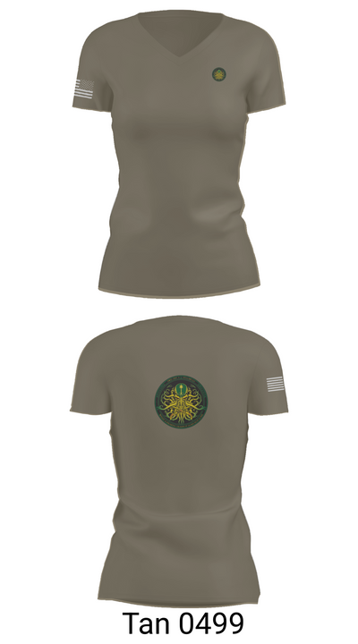 377th MP CO 44505821 Women's Short Sleeve V-neck Shirt - 68