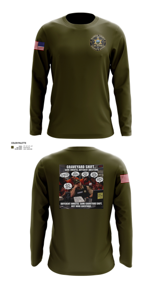 Long Sleeve Performance Shirt, Madera County Sheriff's Department, Police, Teamtime, Team time, sublimation, custom sports apparel, team uniforms, spirit wear, spiritwear, sports uniforms, custom shirts, team store, custom team store, fundraiser sports, apparel fundraiser