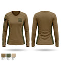 Wolf Pack Women's Long Sleeve V-neck Shirt - 1