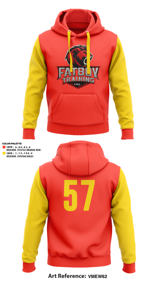 Hoodie, FATBOY TRAINING Inc.      #57, Baseball, Teamtime, Team time, sublimation, custom sports apparel, team uniforms, spirit wear, spiritwear, sports uniforms, custom shirts, team store, custom team store, fundraiser sports, apparel fundraiser