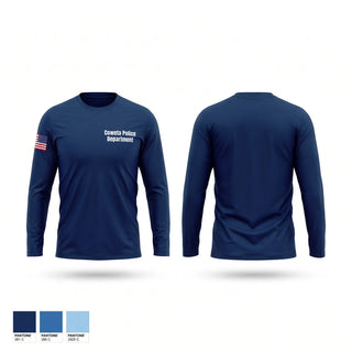 Long Sleeve Performance Shirt, Coweta Police Department, Police, Teamtime, Team time, sublimation, custom sports apparel, team uniforms, spirit wear, spiritwear, sports uniforms, custom shirts, team store, custom team store, fundraiser sports, apparel fundraiser