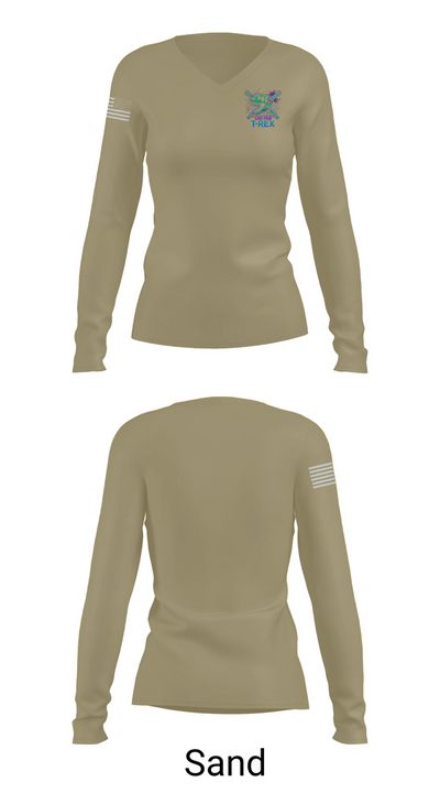 130 FAB 52872050 Women's Long Sleeve V-neck Shirt - 97