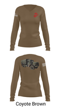 H&S Battalion HQ CO Station Motor T 63932738 Women's Long Sleeve V-neck Shirt - 17