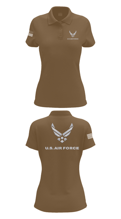 USAF Volunteer 95429734 Women's Short Sleeve Performance Polo  - 15