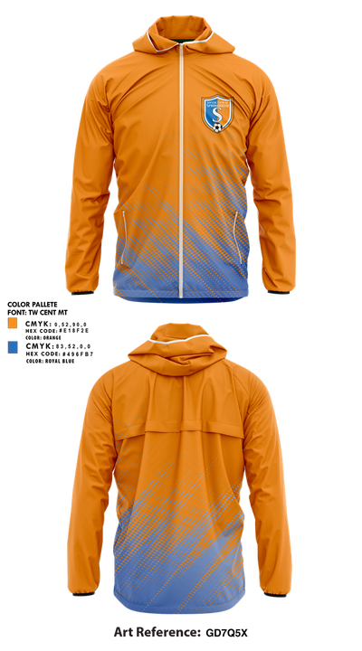 Soccer Club Of Springfield 71741773 Windbreaker - 1