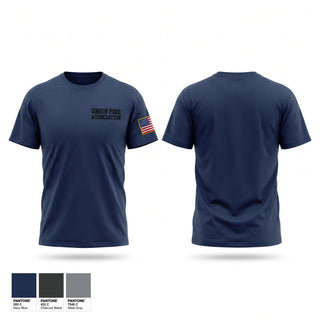 Old School Cotton Feel Shirt, Union Fire Association, Fire Department, Teamtime, Team time, sublimation, custom sports apparel, team uniforms, spirit wear, spiritwear, sports uniforms, custom shirts, team store, custom team store, fundraiser sports, apparel fundraiser