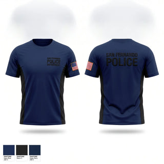 Short Sleeve Performance Shirt, San Fernando Police Department, Police, Teamtime, Team time, sublimation, custom sports apparel, team uniforms, spirit wear, spiritwear, sports uniforms, custom shirts, team store, custom team store, fundraiser sports, apparel fundraiser