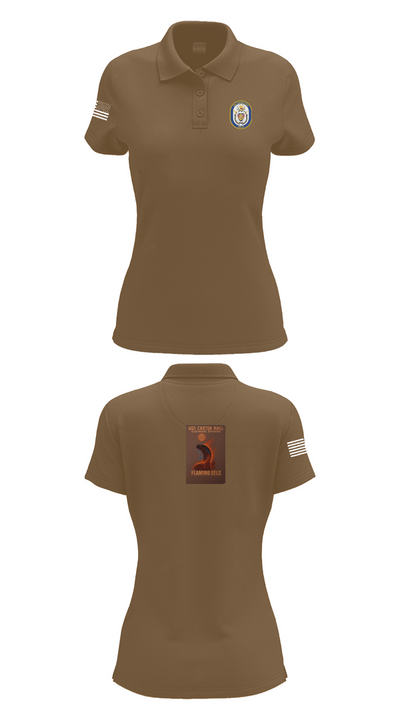Uss Carter Hall 96042318 Women's Short Sleeve Performance Polo  - 14
