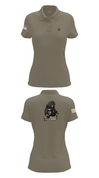 Womens Short Sleeve Performance Polo, HHC 2-135th AVN REG, , Teamtime, Team time, sublimation, custom sports apparel, team uniforms, spirit wear, spiritwear, sports uniforms, custom shirts, team store, custom team store, fundraiser sports, apparel fundraiser