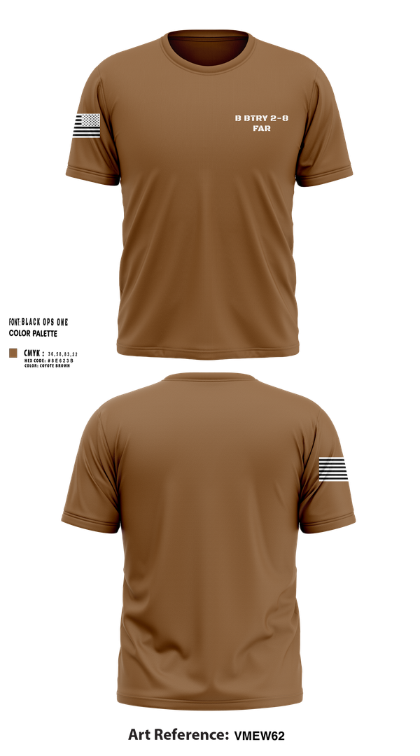Short Sleeve Performance Shirt, B BTRY 2-8 FAR, , Teamtime, Team time, sublimation, custom sports apparel, team uniforms, spirit wear, spiritwear, sports uniforms, custom shirts, team store, custom team store, fundraiser sports, apparel fundraiser