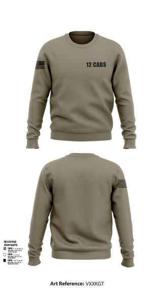 Crew Neck Sweatshirt, 12 CABS, , Teamtime, Team time, sublimation, custom sports apparel, team uniforms, spirit wear, spiritwear, sports uniforms, custom shirts, team store, custom team store, fundraiser sports, apparel fundraiser