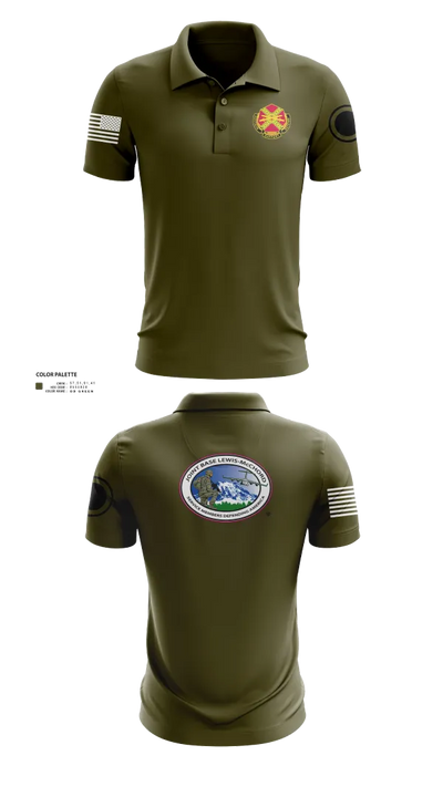 JBLM GARRISON 60276293 Short Sleeve Performance Polo - 20