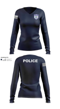 Andover Township Police Department 13076231 Women's Long Sleeve V-neck Shirt - 121