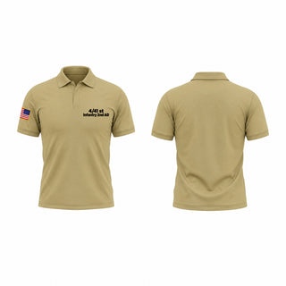 Short Sleeve Performance Polo, 4/41 st Infantry 2nd AD, Army, Teamtime, Team time, sublimation, custom sports apparel, team uniforms, spirit wear, spiritwear, sports uniforms, custom shirts, team store, custom team store, fundraiser sports, apparel fundraiser