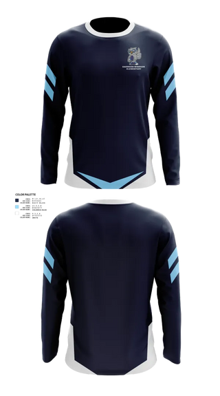 Long Sleeve Performance Shirt, Oakwood-Windsor Elementary, Spirit Store, Teamtime, Team time, sublimation, custom sports apparel, team uniforms, spirit wear, spiritwear, sports uniforms, custom shirts, team store, custom team store, fundraiser sports, apparel fundraiser