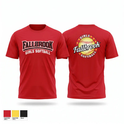 Fallbrook girls softball Short Sleeve Performance Shirt - 2