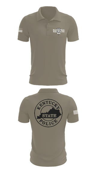 Short Sleeve Performance Polo, Kentucky State Police Post 9 D Unit, Police, Teamtime, Team time, sublimation, custom sports apparel, team uniforms, spirit wear, spiritwear, sports uniforms, custom shirts, team store, custom team store, fundraiser sports, apparel fundraiser