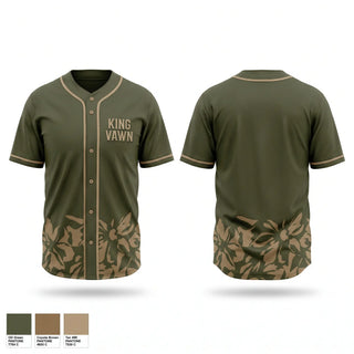 Full Button Baseball Jersey, King Vawn, Baseball, Teamtime, Team time, sublimation, custom sports apparel, team uniforms, spirit wear, spiritwear, sports uniforms, custom shirts, team store, custom team store, fundraiser sports, apparel fundraiser