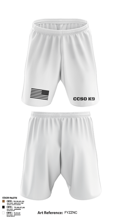 Chisago County K9 Unit 88074556 Athletic Shorts With Pockets - 106