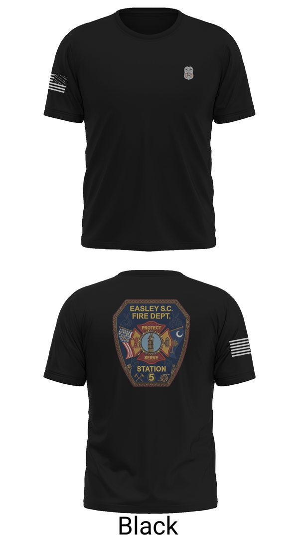 Short Sleeve Performance Shirt, Easley Fire Department, Fire Department, Teamtime, Team time, sublimation, custom sports apparel, team uniforms, spirit wear, spiritwear, sports uniforms, custom shirts, team store, custom team store, fundraiser sports, apparel fundraiser