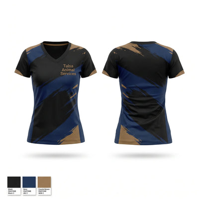 Tulsa Animal Services Women's Short Sleeve V-neck Shirt - 1