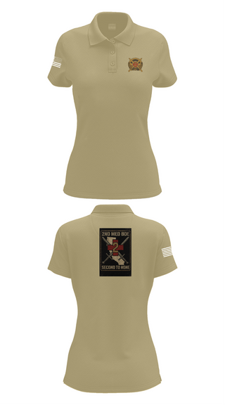 Womens Short Sleeve Performance Polo, 2nd Medical Brigade, , Teamtime, Team time, sublimation, custom sports apparel, team uniforms, spirit wear, spiritwear, sports uniforms, custom shirts, team store, custom team store, fundraiser sports, apparel fundraiser