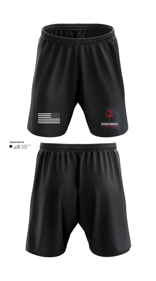 Athletic Shorts With Pockets, Warhammer Fitness, , Teamtime, Team time, sublimation, custom sports apparel, team uniforms, spirit wear, spiritwear, sports uniforms, custom shirts, team store, custom team store, fundraiser sports, apparel fundraiser