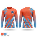 Back bay blue crabs Long Sleeve Performance Shirt - 1