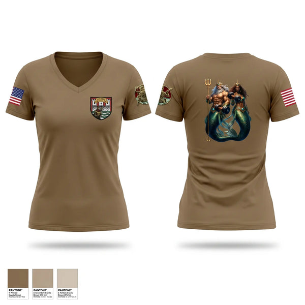 Womens Short Sleeve Vneck Shirt, 175th MRBC, Army, Teamtime, Team time, sublimation, custom sports apparel, team uniforms, spirit wear, spiritwear, sports uniforms, custom shirts, team store, custom team store, fundraiser sports, apparel fundraiser