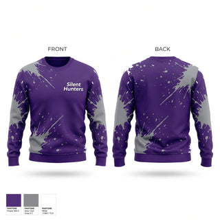 Crew Neck Sweatshirt, Silent Hunters, Softball, Teamtime, Team time, sublimation, custom sports apparel, team uniforms, spirit wear, spiritwear, sports uniforms, custom shirts, team store, custom team store, fundraiser sports, apparel fundraiser