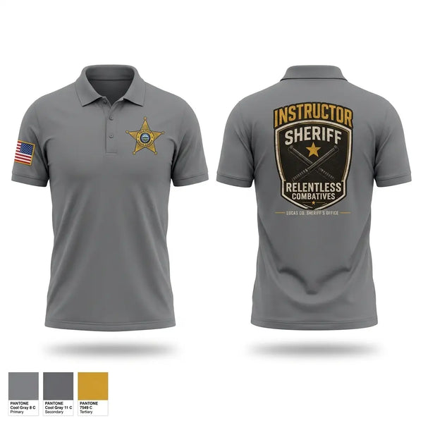 Short Sleeve Performance Polo, Lucas County SO, Police, Teamtime, Team time, sublimation, custom sports apparel, team uniforms, spirit wear, spiritwear, sports uniforms, custom shirts, team store, custom team store, fundraiser sports, apparel fundraiser