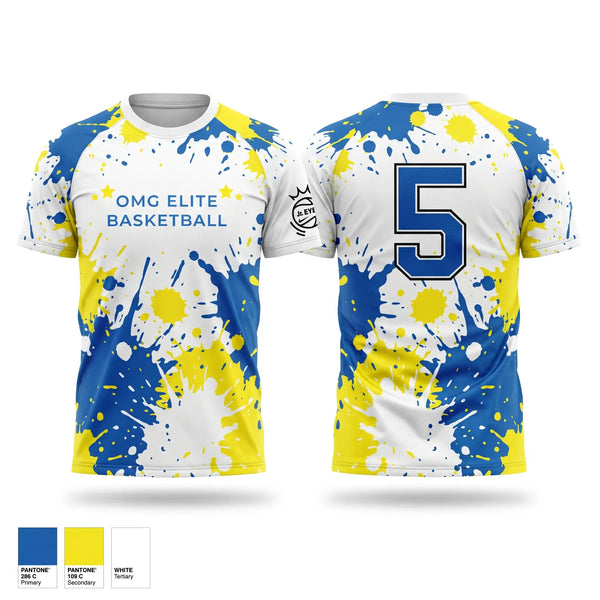 Soft Poly Tee Cotton Like Feel, OMG ELITE, Men's Basketball, Teamtime, Team time, sublimation, custom sports apparel, team uniforms, spirit wear, spiritwear, sports uniforms, custom shirts, team store, custom team store, fundraiser sports, apparel fundraiser