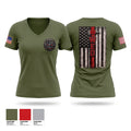 Winner Fire Department Women's Short Sleeve V-neck Shirt - 1