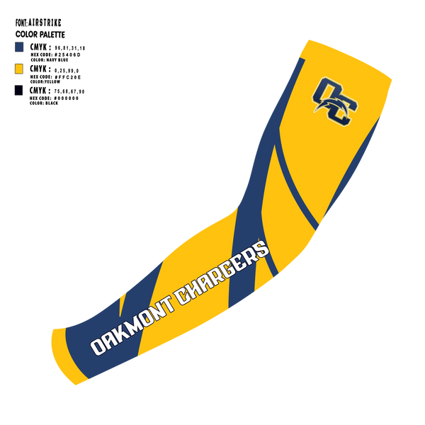 Arm Sleeve, Oakmont chargers, , Teamtime, Team time, sublimation, custom sports apparel, team uniforms, spirit wear, spiritwear, sports uniforms, custom shirts, team store, custom team store, fundraiser sports, apparel fundraiser