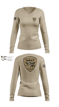 Mille Lacs County SWAT Women's Long Sleeve V-neck Shirt - 6
