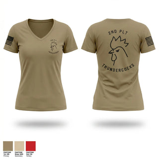 Womens Short Sleeve Vneck Shirt, Thundercocks, Army, Teamtime, Team time, sublimation, custom sports apparel, team uniforms, spirit wear, spiritwear, sports uniforms, custom shirts, team store, custom team store, fundraiser sports, apparel fundraiser