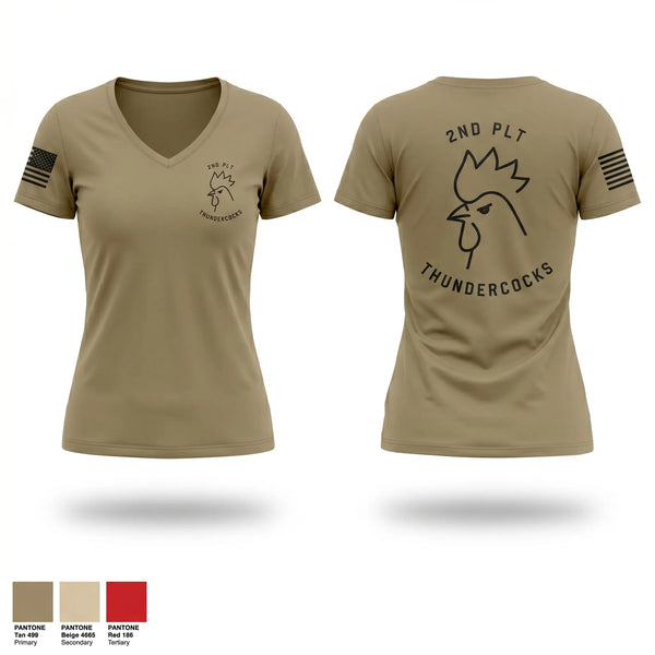 Womens Short Sleeve Vneck Shirt, Thundercocks, Army, Teamtime, Team time, sublimation, custom sports apparel, team uniforms, spirit wear, spiritwear, sports uniforms, custom shirts, team store, custom team store, fundraiser sports, apparel fundraiser