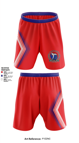 Athletic Shorts With Pockets, Conrad’s Martial Arts Center, , Teamtime, Team time, sublimation, custom sports apparel, team uniforms, spirit wear, spiritwear, sports uniforms, custom shirts, team store, custom team store, fundraiser sports, apparel fundraiser
