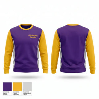 Crew Neck Sweatshirt, Lightning Bug Catchers, Softball, Teamtime, Team time, sublimation, custom sports apparel, team uniforms, spirit wear, spiritwear, sports uniforms, custom shirts, team store, custom team store, fundraiser sports, apparel fundraiser