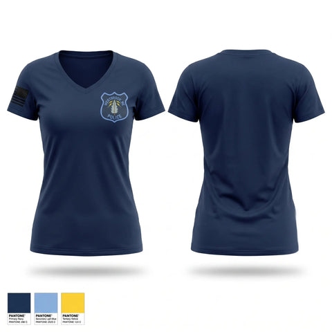 Womens Short Sleeve Vneck Shirt, Westbrook Police, Police, Teamtime, Team time, sublimation, custom sports apparel, team uniforms, spirit wear, spiritwear, sports uniforms, custom shirts, team store, custom team store, fundraiser sports, apparel fundraiser