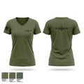 GUTS AIRLINE Women's Short Sleeve V-neck Shirt - 1