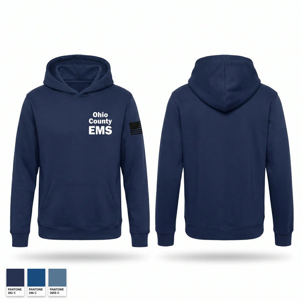 Hoodie, Ohio County EMS, EMS/EMT, Teamtime, Team time, sublimation, custom sports apparel, team uniforms, spirit wear, spiritwear, sports uniforms, custom shirts, team store, custom team store, fundraiser sports, apparel fundraiser