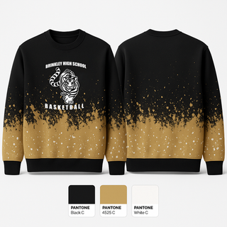 Crew Neck Sweatshirt, Brinkley High School Basketball, Men's Basketball, Teamtime, Team time, sublimation, custom sports apparel, team uniforms, spirit wear, spiritwear, sports uniforms, custom shirts, team store, custom team store, fundraiser sports, apparel fundraiser