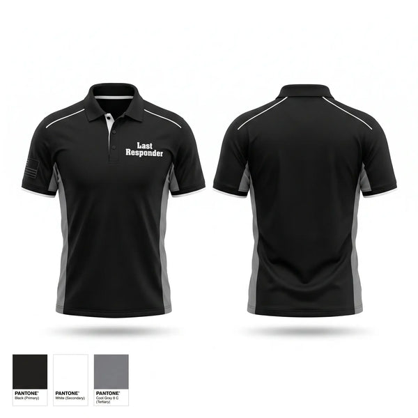Short Sleeve Performance Polo, Last Responder, Police, Teamtime, Team time, sublimation, custom sports apparel, team uniforms, spirit wear, spiritwear, sports uniforms, custom shirts, team store, custom team store, fundraiser sports, apparel fundraiser