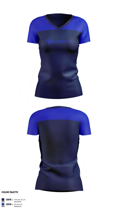 Duratex Women's Short Sleeve V-neck Shirt - 1